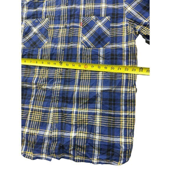 LEVIS BLUE BUTTON UP‎ SHIRT SIZE 2XL | J1 - Picture 5 of 6